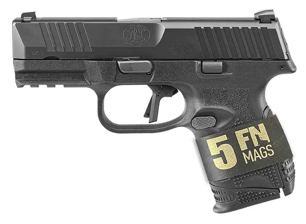 FN 509C Bundle 9mm Luger Pistol 3.70" Black 66101641