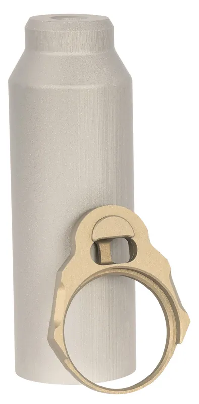 Q LLC Honey Badger Buffer Tube Sleeve Gray with End Plate