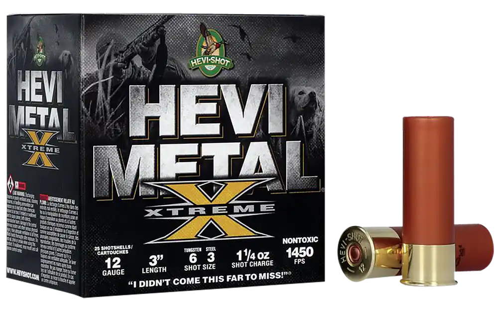 HEVI-Shot HEVI-Metal Xtreme 12 GA 3" 1-1/4 oz. 6 & 3 Shot 25/Box