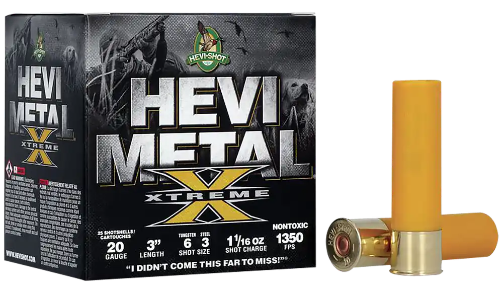 HEVI-Shot HEVI-Metal Xtreme 20 GA 3" 1-1/16 oz. 6 & 3 Shot 25/Box