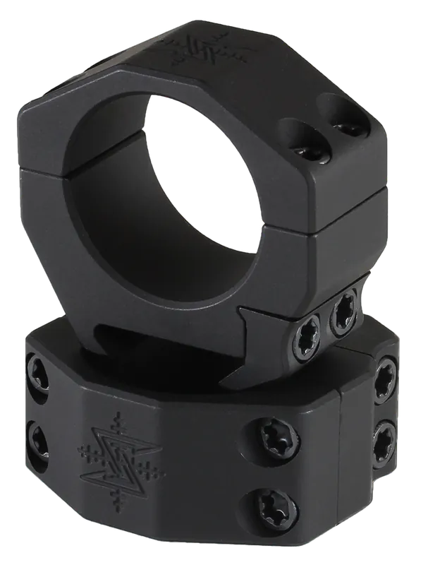 Seekins Precision Scope Rings Matte Black 30mm AR High