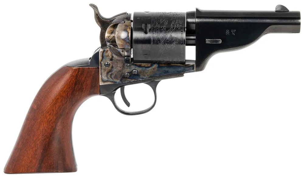 Taylors & Company The Hickok Open-Top 45 Colt (LC) Revolver 3.50" 6+1 Blued