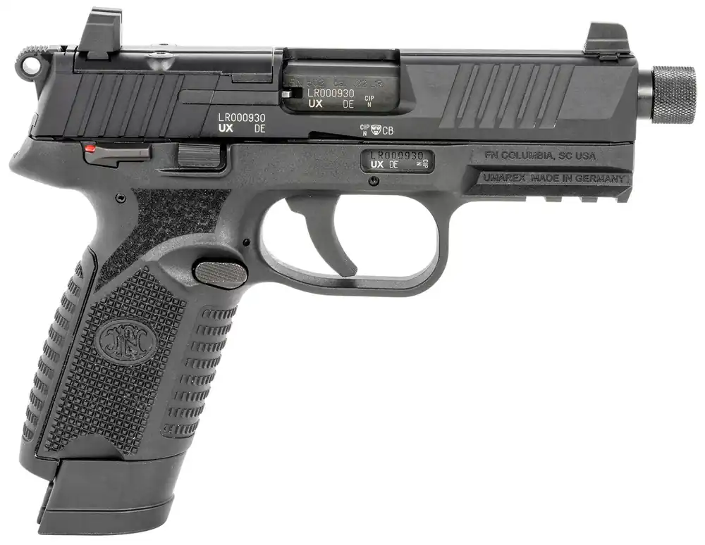 FN 502 Tactical 22 LR Caliber with 4.60", 10+1, Matte Black Finish