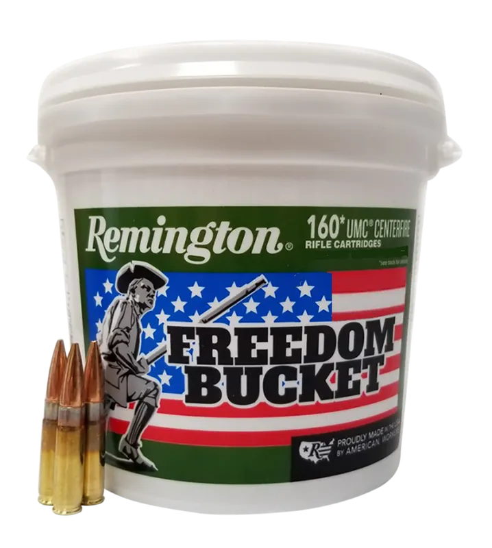 Remington Ammunition UMC Freedom Bucket 300 Blackout 150 gr Full Metal Jacket (FMJ) 160 Bx/ 4 Cs