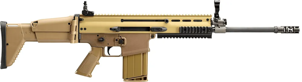 FN SCAR 17s NRCH 7.62x51mm NATO Rifle 16.25" Barrel 10+1, Flat Dark Earth Telescoping Side-Folding Stock With Adjustable Cheekpiece, Optics Ready 986412