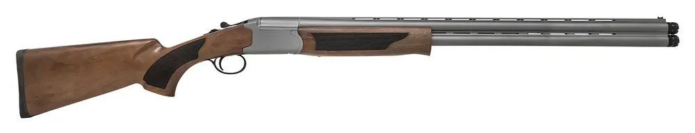 Pointer Acrius 12 Gauge with 28" Black O/U Barrel, 3" Chamber, 2rd Capacity, Gray Cerakote Metal Finish & Turkish Walnut Stock Right Hand (Full Size)