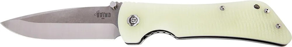 Southern Grind Bad Monkey 4" Folding Drop Point Plain Satin 14C28N Steel Blade/ Jade Ghost Green G10 Handle Includes Pocket Clip