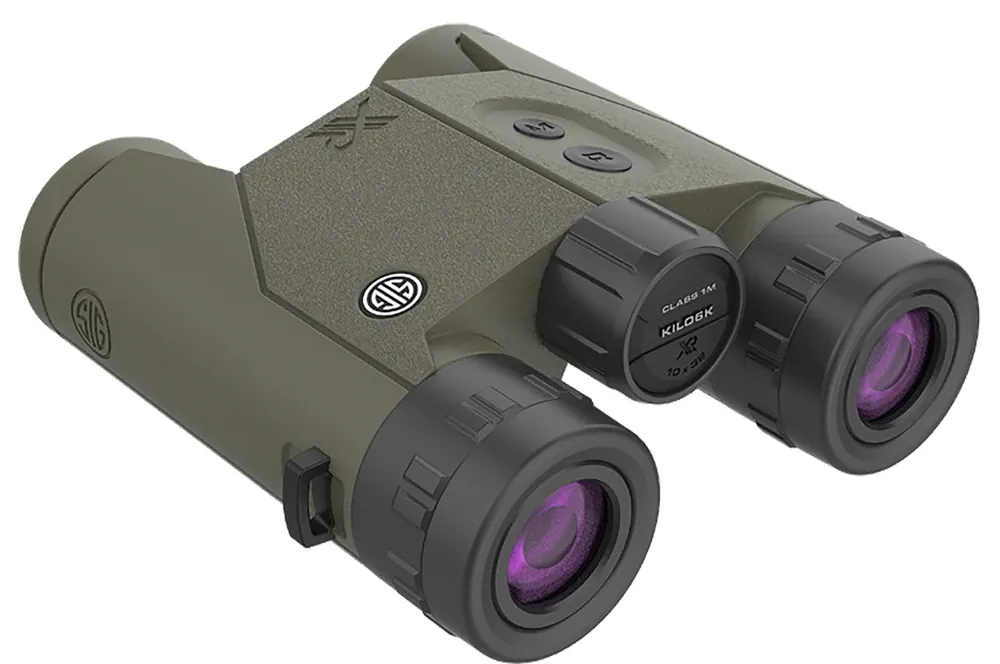 Sig Sauer Electro-Optics Binocular Rangefinder OD Green 10x32mm 6000 yds Max Distance Segmented OLED Display