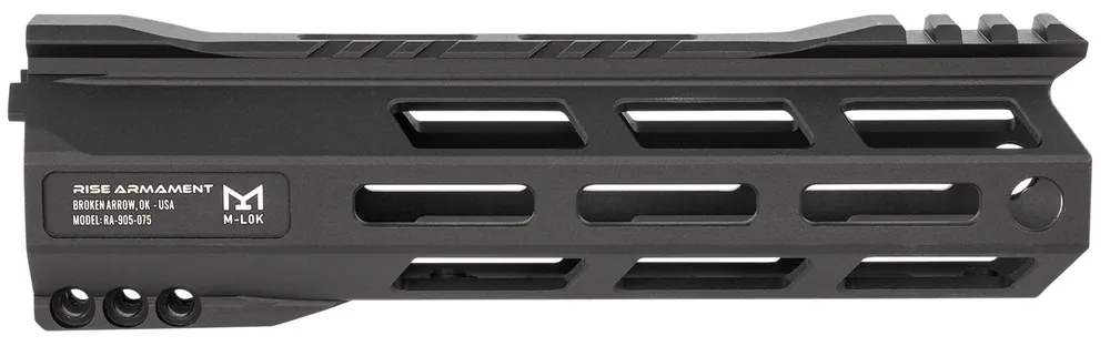 Rise Armament RA-905 Handguard made of 6061-T6 Aluminum with Black Anodized Finish M-LOK Design Picatinny Rail & 7.50" OAL for AR-15