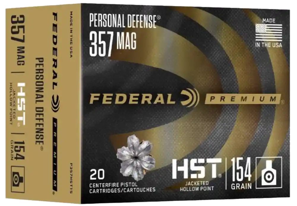 Federal Premium 357 Mag 154 gr Jacketed Hollow Point (JHP) 20/Box