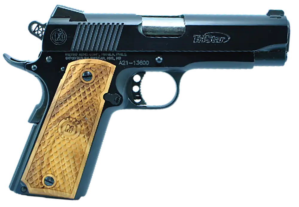 TriStar American Classic Commander 1911 9mm 9+1 4.25" Steel Barrel Steel Slide/Frame Novak-style Sights Blued SAO 85624