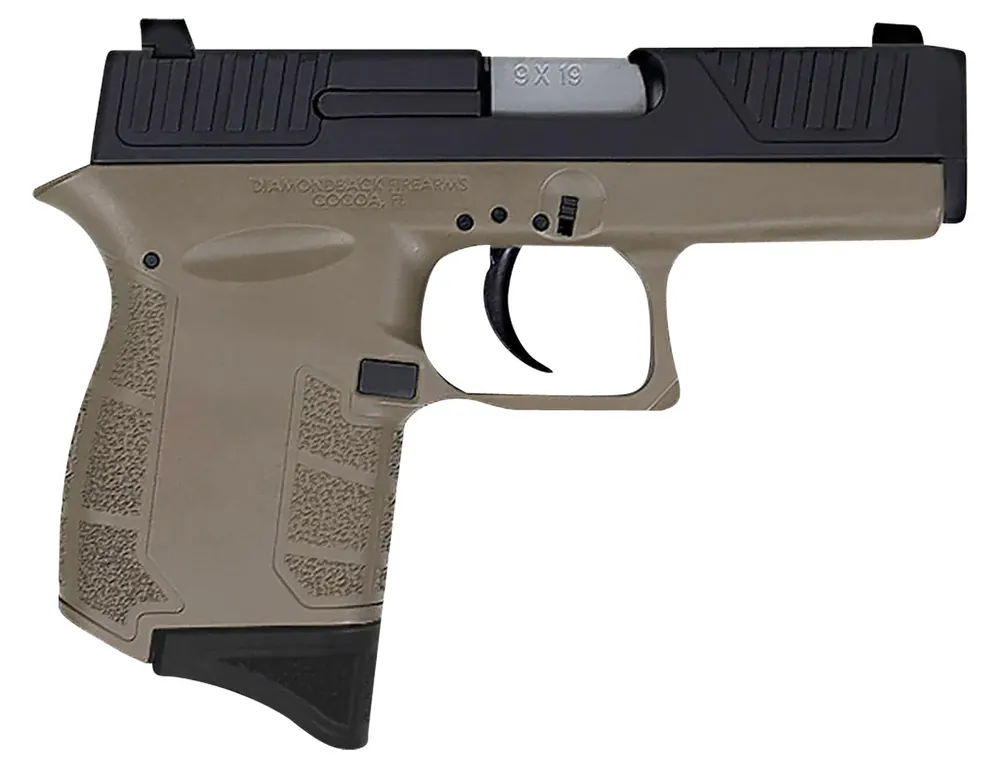 Diamondback DB9 Gen4 9mm Luger Pistol 3.10" FDE/Black DB0200P061