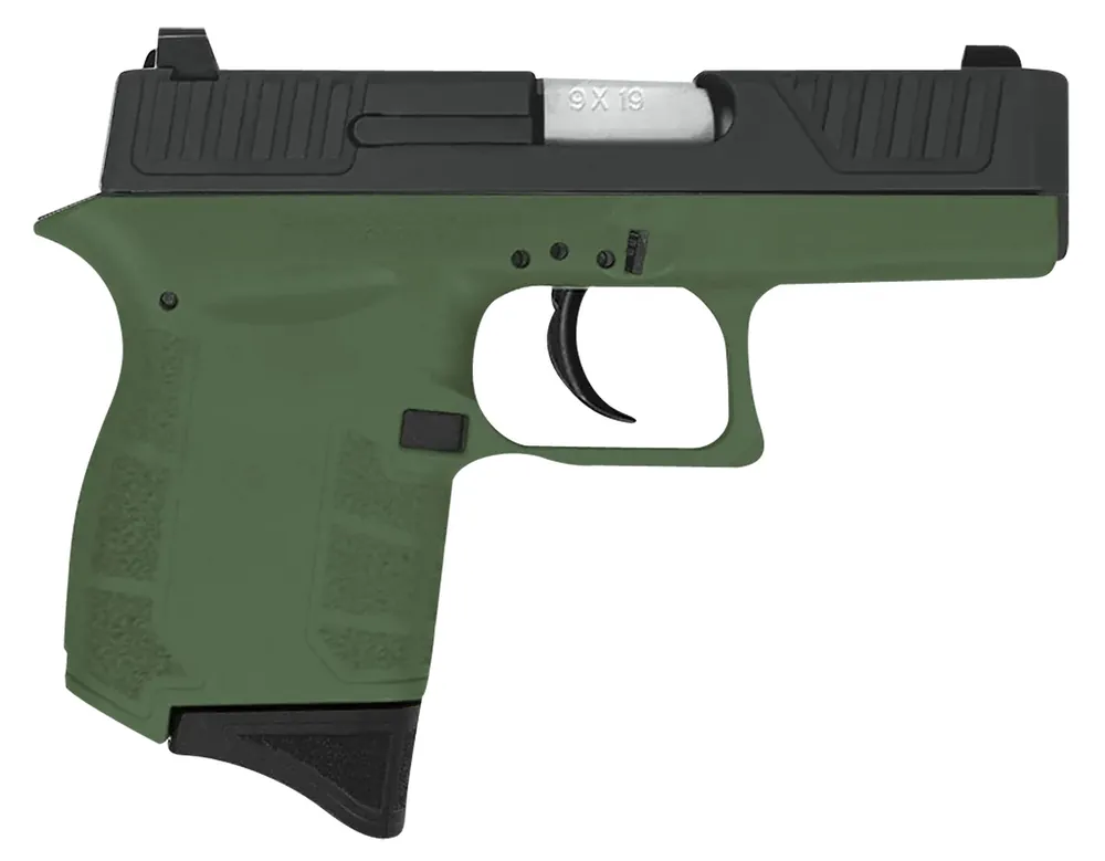 Diamondback DB9 Gen4 9mm Luger Pistol 3.10" OD Green/Black DB0200P101