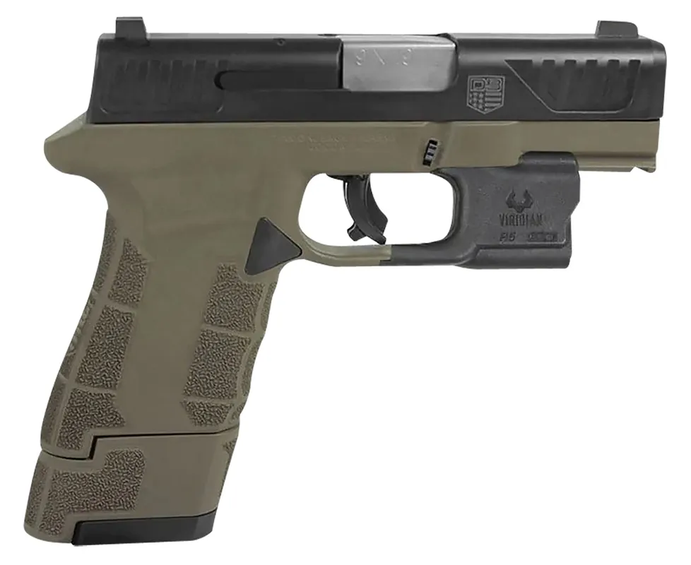 Diamondback AM2 w/Viridian Laser 9mm Luger Pistol 3.50" 17+1 FDE DB0301P061
