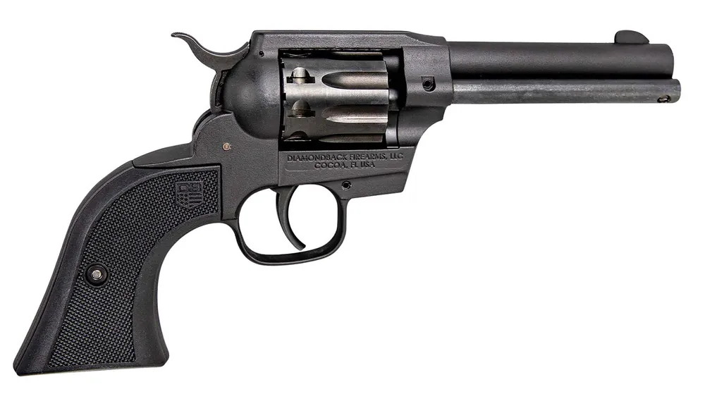 Diamondback Sidekick Dual Cylinder 22 LR/22 WMR Revolver 4.5" 9 Shot Black Cerakote DB0500A001