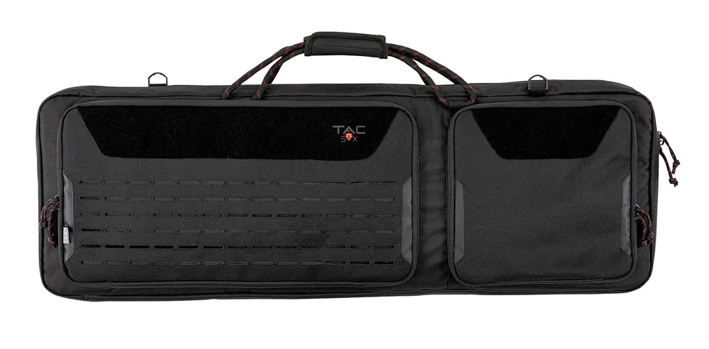 Tac Six Squad Tactical Rifle Case 38 Coyote with Large Exterior & Interior Pockets"