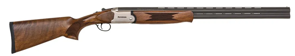 Mossberg Silver Reserve 12 Gauge with 28" Matte Blued Barrel, 3" Chamber, 2rd Capacity, Satin Silver Engraved Metal Finish & Satin Black Walnut Stock Right Hand (Full Size)