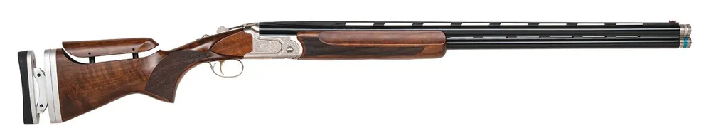 Mossberg Gold Reserve 12 Gauge 30" 2rd 3" Polished Silver with Scroll & Inlay Engraved Rec Satin Black Walnut Fixed Stock Right Hand Full Size Includes Ext. Sport Set Chokes (5)