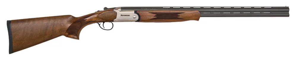 Mossberg Silver Reserve 28 Gauge with 26" Matte Blued Barrel, 2.75" Chamber, 2rd Capacity, Satin Silver Engraved Metal Finish & Satin Black Walnut Stock Right Hand (Full Size)