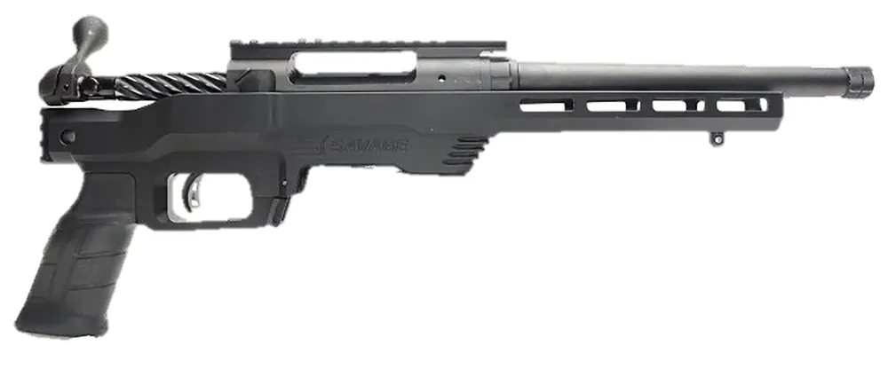 Savage 110 PCS .308Win 10+1 10.5" Carbon Steel Barrel/Rec Pic Rail Alum Chassis AccuTrigger Rubber Grip Left Hand Black 57798