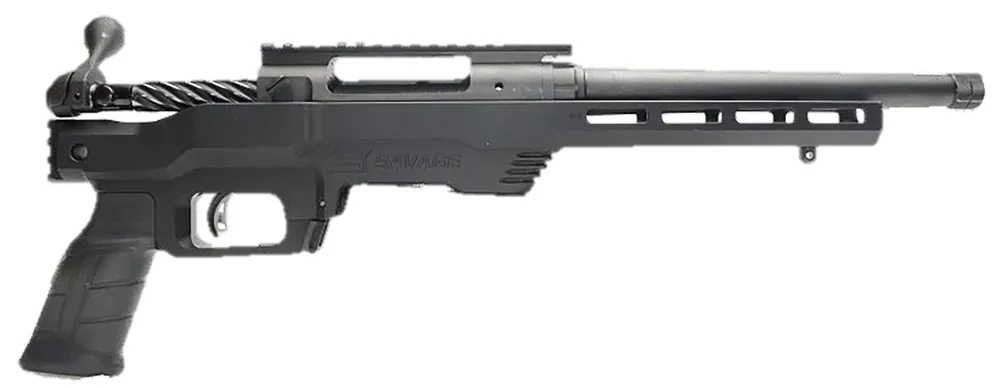 Savage 110 PCS .300 Blackout 10+1 10.5" Threaded Barrel Steel Rec Alum Chassis Spiral Fluted Bolt Rubber Grip LH Black 57800
