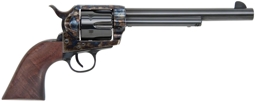 Traditions SAT73004 1873 45 Colt (LC) 6rd 7.50" Blued Cylinder/Barrel Color Case Hardened Steel Frame with Walnut Grips