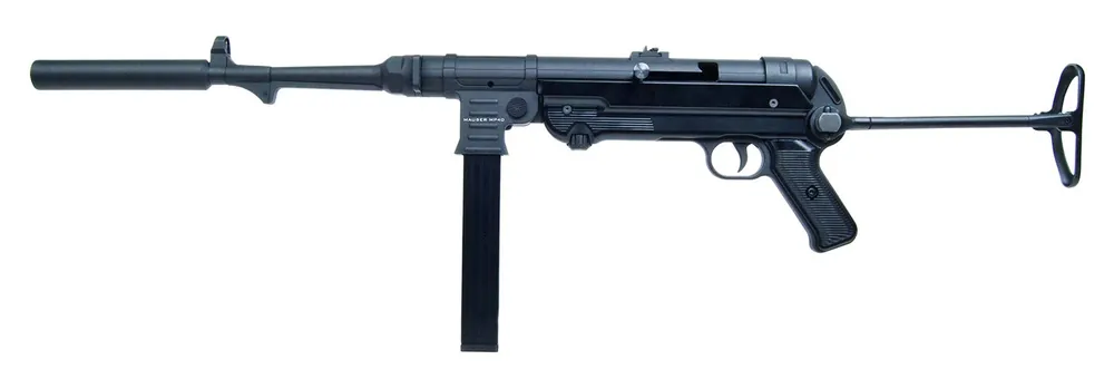Mauser Rimfire MP-40 Carbine 22 LR Rifle 16.3" Black Faux Suppressor Barrel 4400009