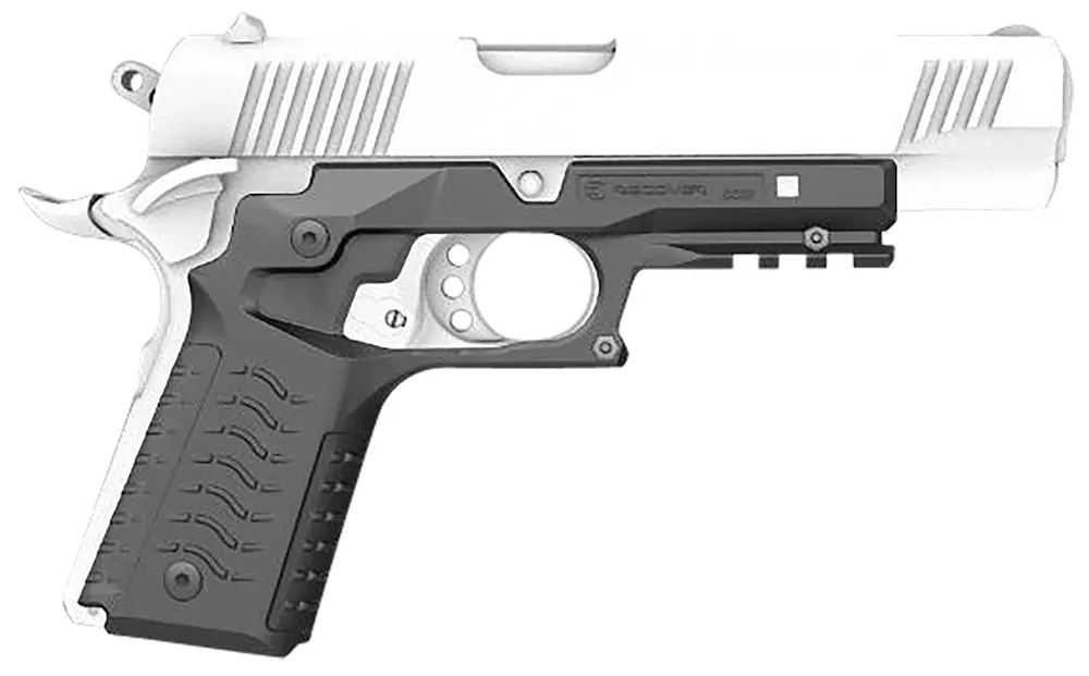 Recover Tactical Grip & Rail System Black Polymer Picatinny Standard Frame 1911