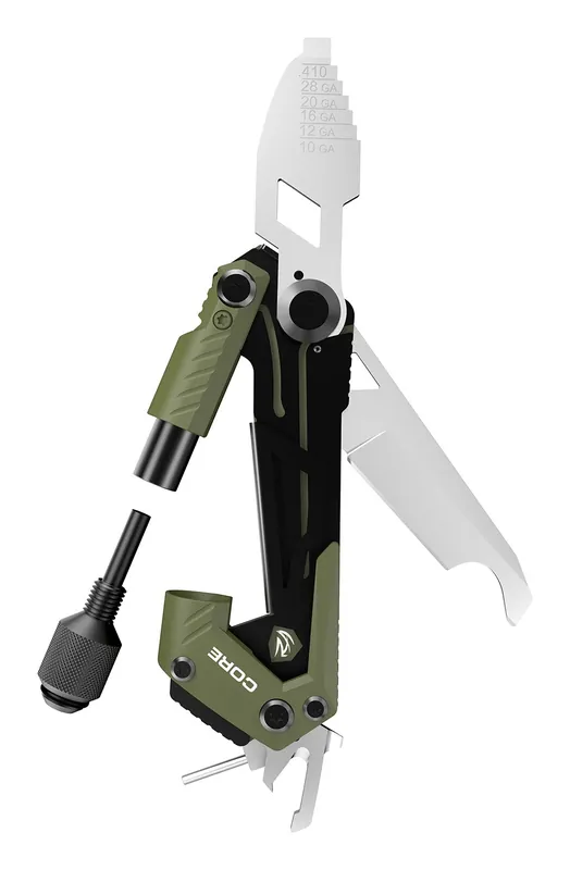 Real Avid Core Gun Tool Olive Green/Black Stainless Steel Shotgun