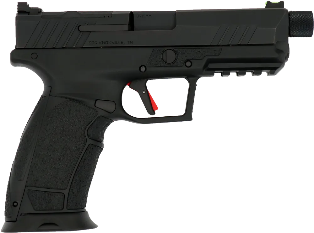 SDS PX-9 Gen3 Duty 9mm 18+1 4.69" Steel Barrel/Slide Polymer Frame Black OR Adj Rear Sight Interchangeable Backstrap 15000121