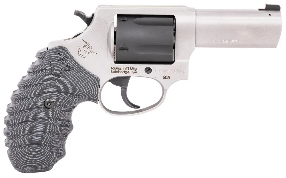 Taurus Defender 605 SA/DA 38 Special +P or 357 Mag 5 Shot 3" Matte Stainless Steel Barrel Matte Black Cylinder 260535NSVZ