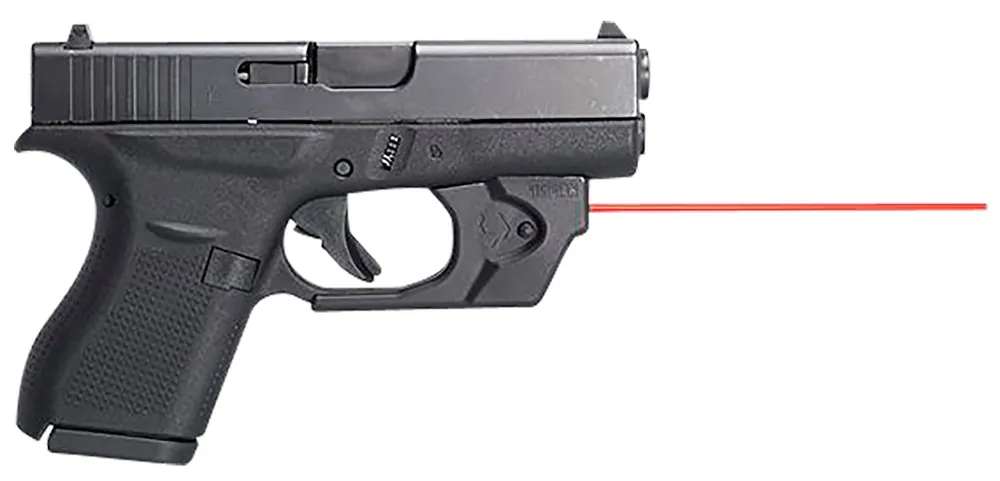Viridian E-Series Laser Sight <5mW Red laser with 635-650nM Wavelength 25 yds Day/1 mi Night Range Black Polymer for Glock 42,43
