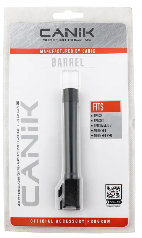 Canik Match Grade Barrel 9mm Luger Black Melonite for Canik TP9SF, TP9SFx, Mete SFT
