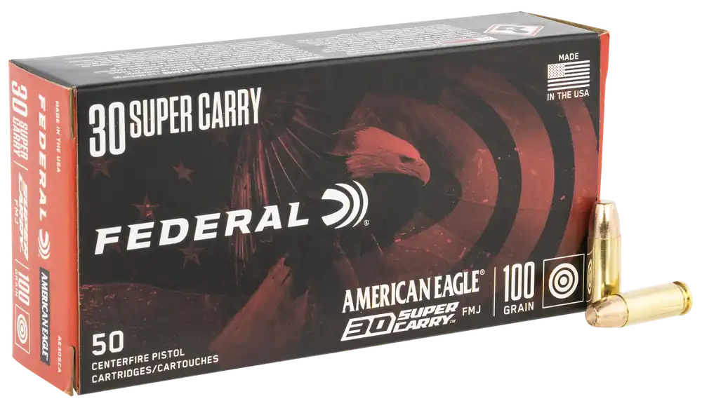 Federal American Eagle 30 Super Carry 100 Gr. Full Metal Jacket 50/Box