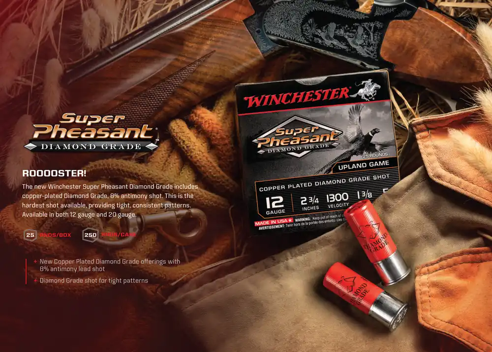 Winchester Ammo Super Pheasant Diamond Grade 12 Gauge 2.75" 1 3/8 oz 5 Shot 25 Bx/ 10 Cs
