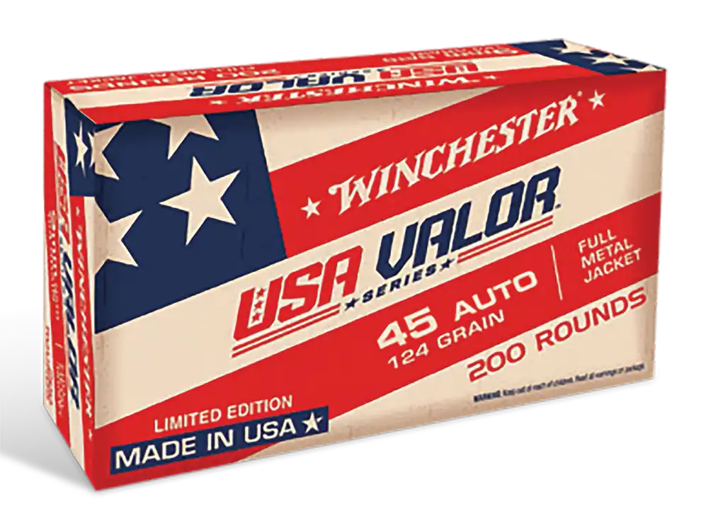 Winchester USA Valor 45 ACP 230gr FMJ 100rd