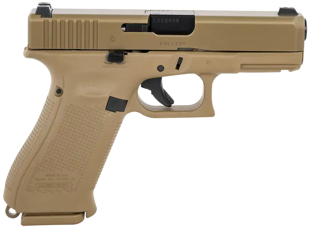 Glock G19X Crossover 9mm 4.02" 10+1 Bronze Polymer Frame Coyote nPVD Slide Glock NS UX1950701