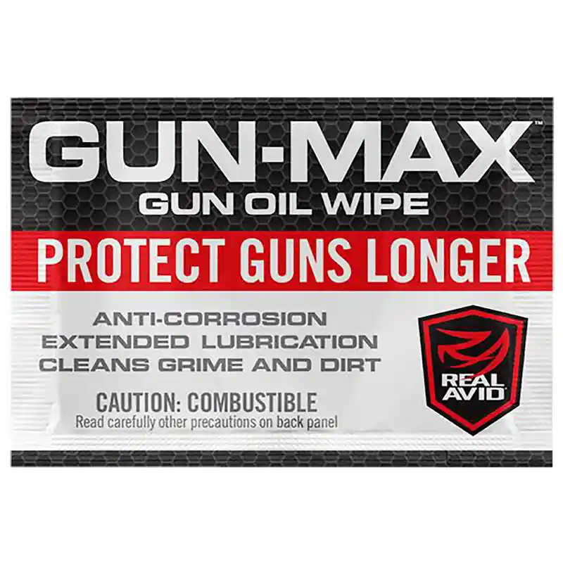 Real Avid Gun-Max Gun Oil Wipes 25/Pkg