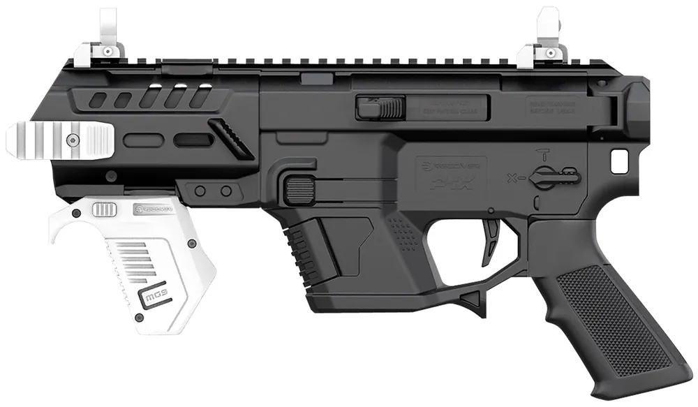 Recover Tactical AR Platform Conversion Kit (Without Brace) Black Polymer with Picatinny Mounts for Glock