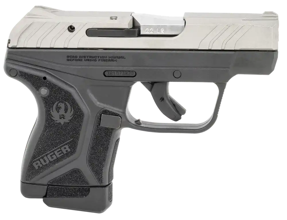 Ruger LCP II Lite Rack .22LR 2.81" 10+1 Black Polymer Frame Silver Cerakote Slide Stainless Steel Barrel 13724