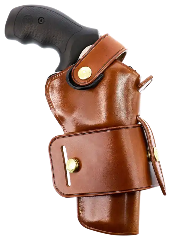 Galco Wheelgunner Tan Leather Belt 4" S&W L Frame Colt King Cobra 2.5"/ King Cobra 4" Ambidextrous Hand