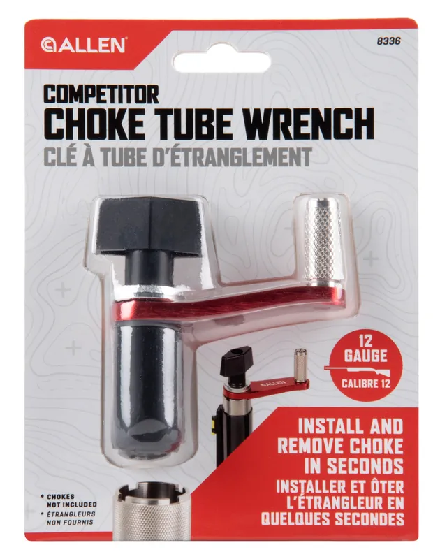 Allen Competitor Choke Tube Wrench for 12 Gauge Shotgun Black with Red Silver Accents Steel