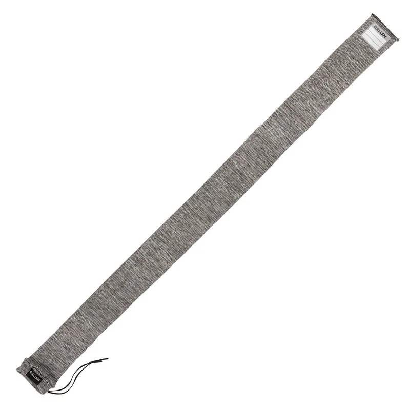 Allen Firearm Sock made of Gray Silicone-Treated Knit with Custom ID Labeling Holds Rifles with Scope or Shotguns 52 L x 3.75" W Interior Dimensions"