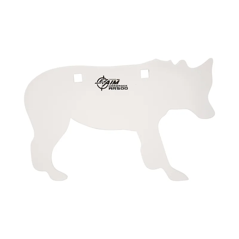 EZ-Aim Silhouette Target White Powder Coated Steel Coyote 0.38" Thick