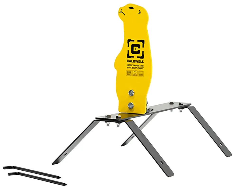 Caldwell Auto Reset Rifle Yellow AR500 Steel Prairie Dog Includes Ground Stakes
