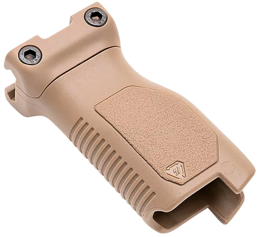 Strike Industries Angled Vertical Grip Long Flat Dark Earth Polymer