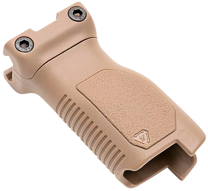 Strike Industries Angled Vertical Grip Long Flat Dark Earth Polymer Cable Mgmt