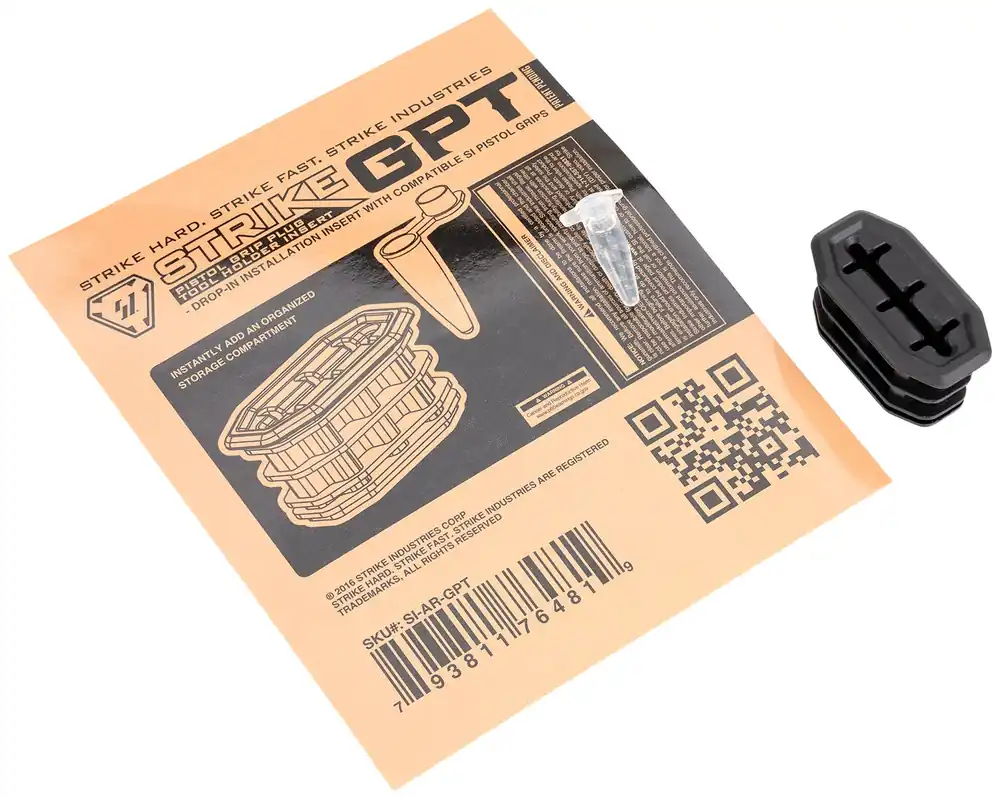 Strike Industries Grip Plug Tool Storage Insert for Compatible Strike Industries Pistol Grips