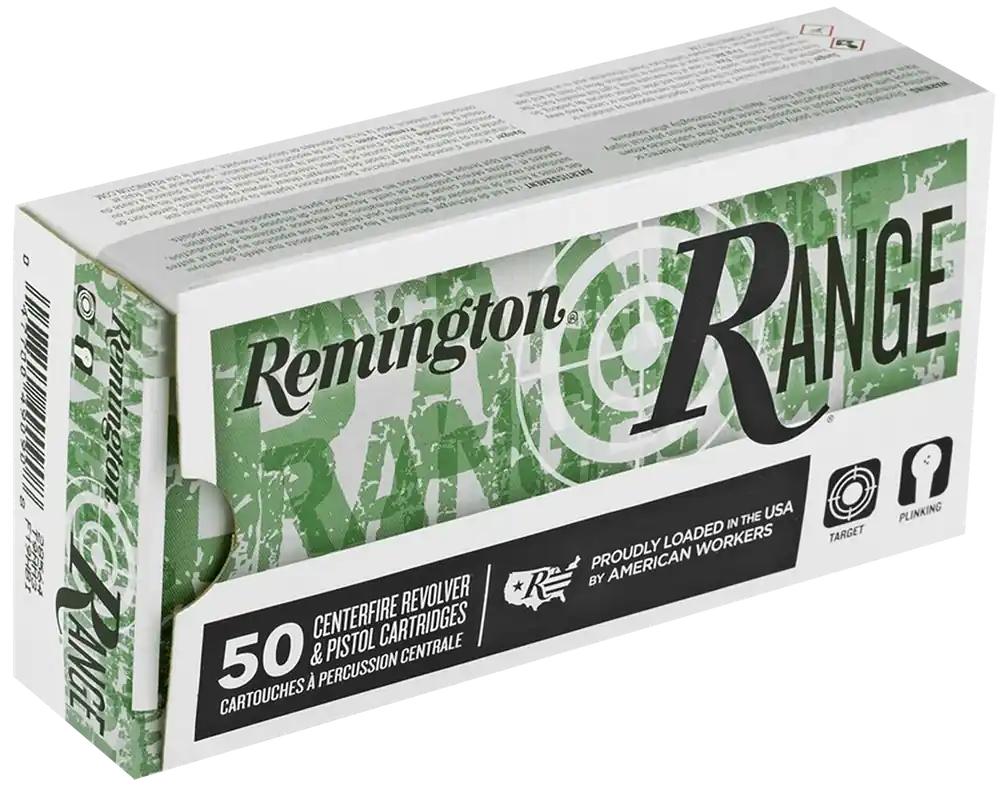 Remington Ammunition Range 40 S&W 180 gr Flat Nose Enclosed Base (FNEB) 50 Bx/ 10 Cs