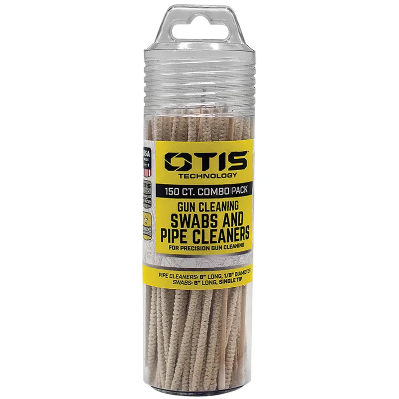 Otis Swabs & Pipe Cleaners Combo Pack Cotton/Wood 100 Swabs/50 Pipe Cleaners